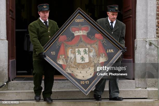 - Funérailles du comte Philippe de Lannoy, père de la grande-duchesse héritière Stéphanie de Luxembourg - Begrafenis van Philippe de Lannoy Anvaing...