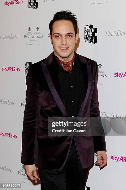 Musician Dan Smith of the Noisettes attends the South Bank Sky Arts Awards at The Dorchester on January 25, 2011 in London, England.