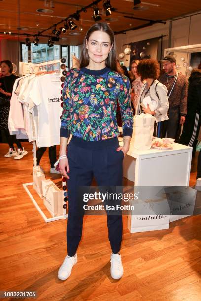 German actress Laura Berlin attends the InStyle Lounge Opening Brunch/Open House at Cafe Moskau on January 16, 2019 in Berlin, Germany.