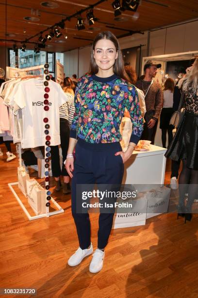 German actress Laura Berlin attends the InStyle Lounge Opening Brunch/Open House at Cafe Moskau on January 16, 2019 in Berlin, Germany.