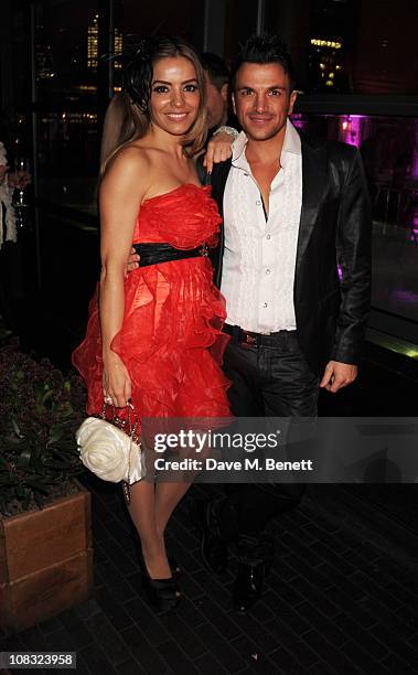 Elen Rives and Peter Andre attend InStyle's Best Of British Talent Party in association with Lancome at Shoreditch House on January 25, 2011 in...