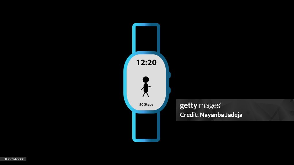 Smart watch wrist watch icon