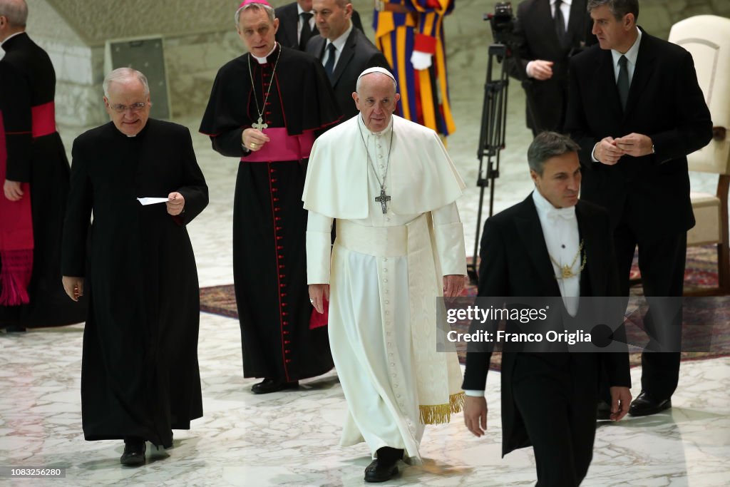 Pope Francis Attends His Weekly Audience