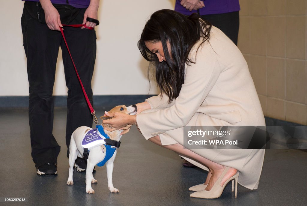 The Duchess Of Sussex Visits Mayhew