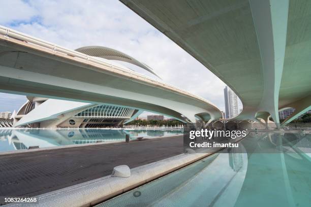 city of arts and sciences in valencia, spain - city of arts & sciences stock pictures, royalty-free photos & images