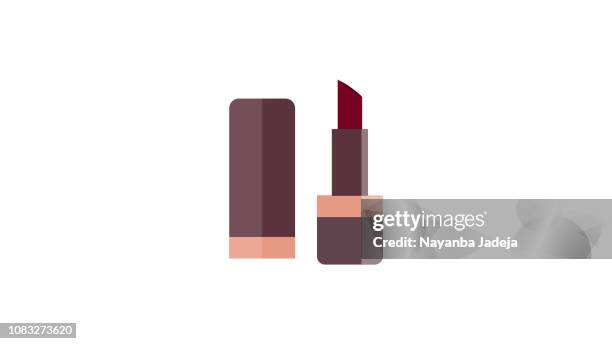 lipstick vector - glitter makeup stock illustrations