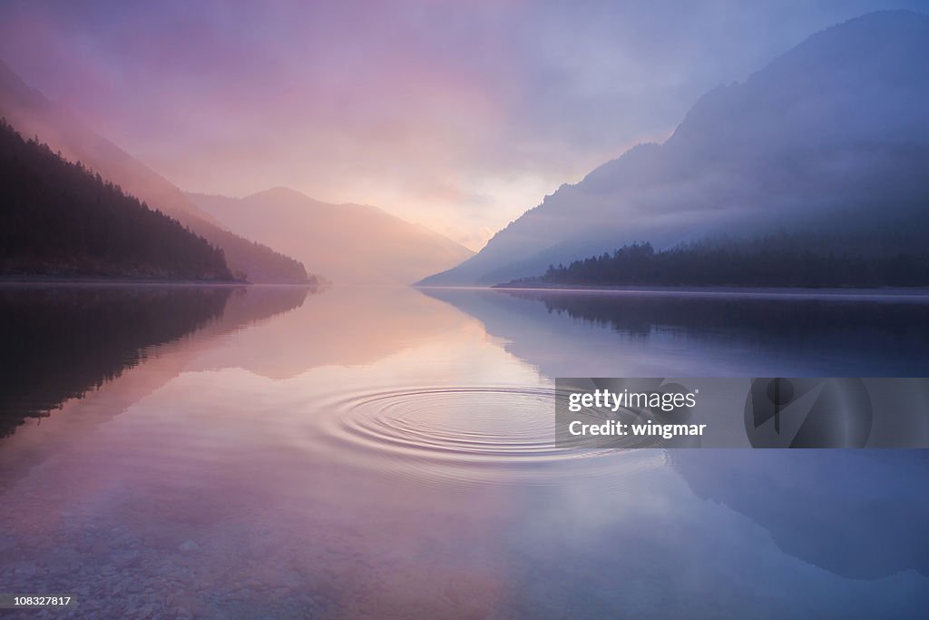 Lago plansee, tirol, Áustria