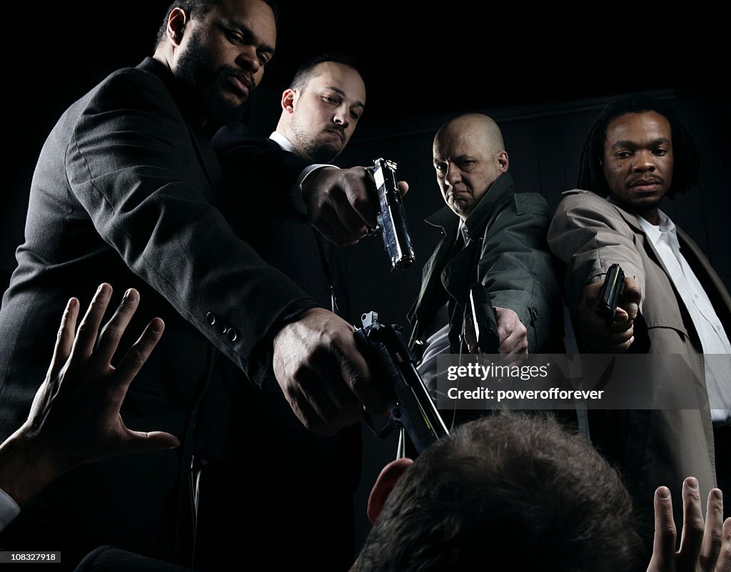 Cine negro Mafia pelotón de tiro