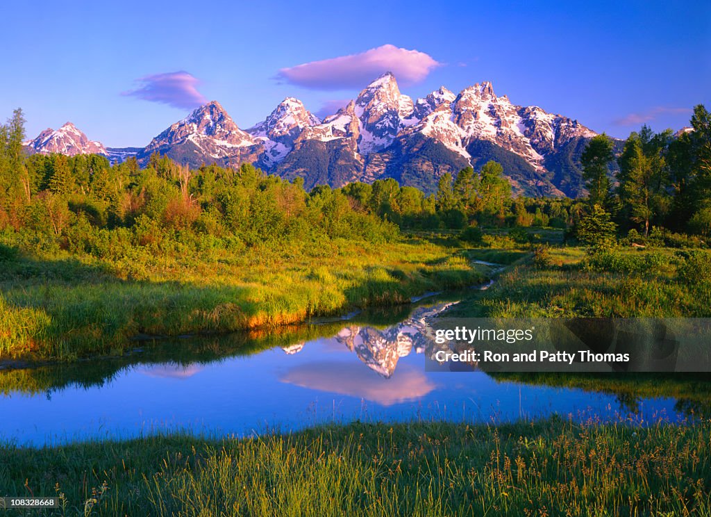 夜明けグランドティトン国立公園