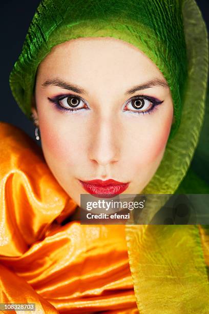 retrato de mujer bella - glamour fotografías e imágenes de stock