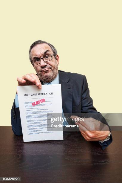 rejected mortgage application - bad credit stock pictures, royalty-free photos & images