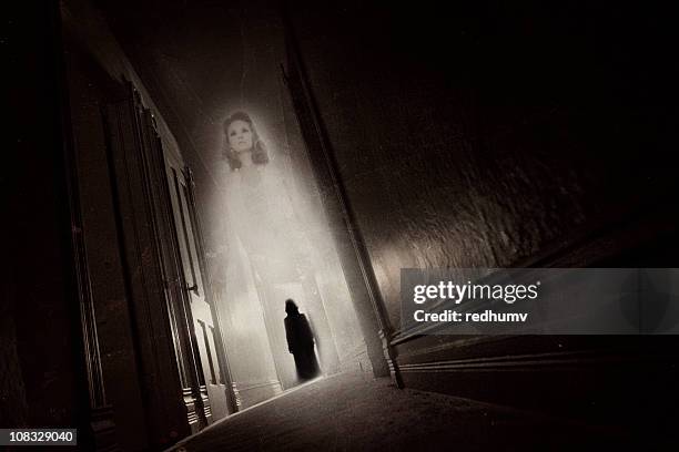 ghost haunting - apparition stock pictures, royalty-free photos & images