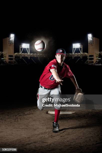 the pitcher - throwing baseball stock pictures, royalty-free photos & images