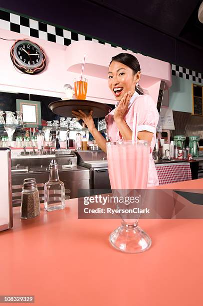 soda shop. - soda fountain stock pictures, royalty-free photos & images