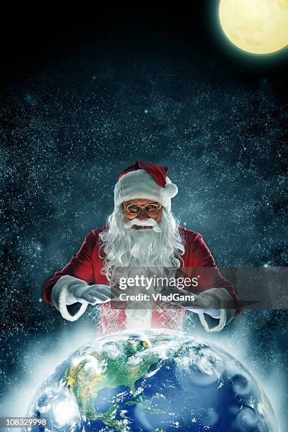 santa - magic - paranormal activity stock pictures, royalty-free photos & images