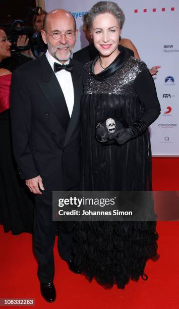 Actress Katerina Jacob and her husband Jochen Neumann attend the Diva Award 2011 at Hotel Bayerischer Hof on January 25, 2011 in Munich, Germany.