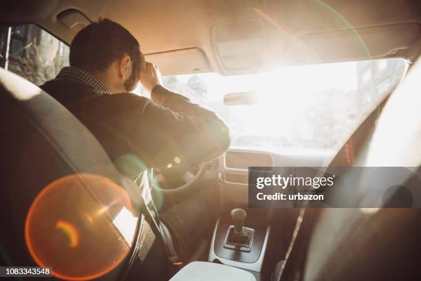 angry car ride - rear view of car stock pictures, royalty-free photos & images