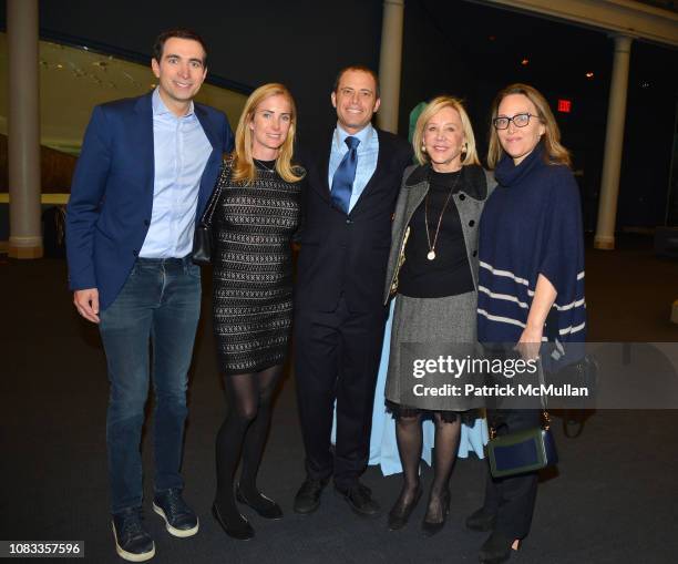 Andrew Ross Sorkin, Caroline LeFrak, Jamie LeFrak, Denise LeFrak and Jackie Soffer attend Publication Party For Karen LeFrak's New Book, Sleepover At...