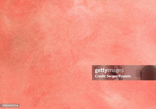 watercolor abstract background  coral color - coral colored photos et images de collection