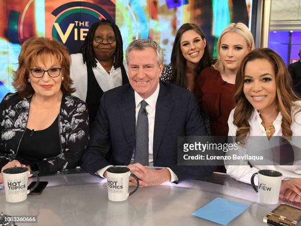 New York City Mayor Bill de Blasio is a guest today, January 16, 2019 on Walt Disney Television via Getty Images's "The View." "The View" airs...