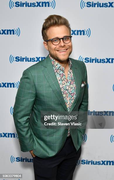 Comedian Adam Conover visits SiriusXM Studios on January 16, 2019 in New York City.