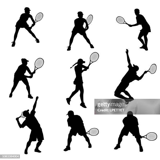 stockillustraties, clipart, cartoons en iconen met tennis-overzicht - tennis