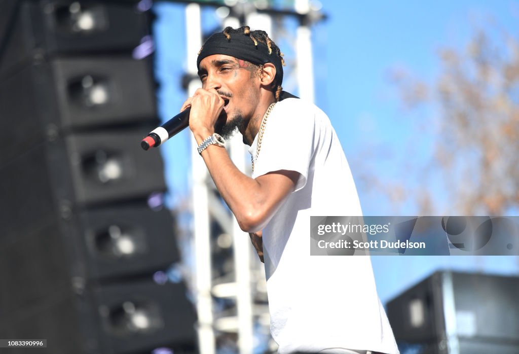 Yukon Rapper Rapper Yukon performs onstage during day 2 of Rolling Loud Festival ...