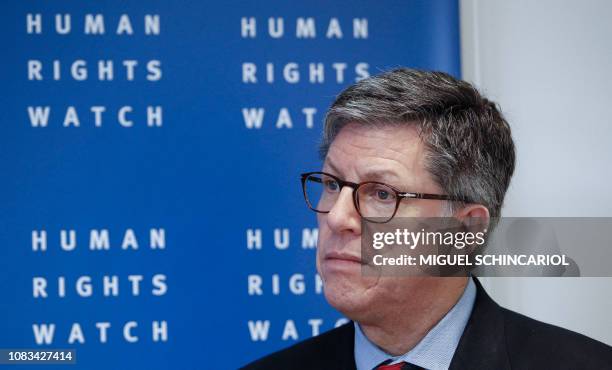 Jose Miguel Vivanco, Human Rights Watch director for the Americas, poses for a photo during an interview in Sao Paulo, Brazil on January 16, 2019. -...