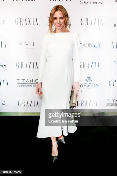 Nadeshda Brennicke during the Grazia Fashion Dinner 2019 at Titanic Hotel on January 16, 2019 in Berlin, Germany.