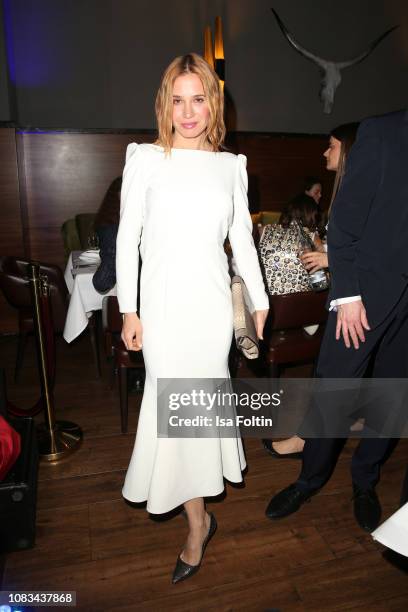 Nadeshda Brennicke during the Grazia Fashion Dinner 2019 at Titanic Hotel on January 16, 2019 in Berlin, Germany.