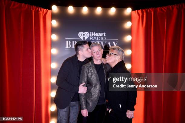 Alex Carr, Elvis Duran, and Uncle Johnny attend the iHeartRadio Broadway Launch Celebration on January 14, 2019 in New York City.