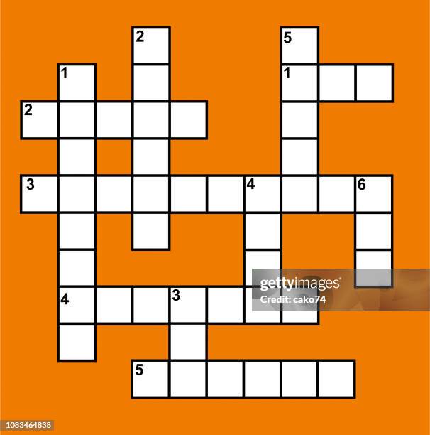 vektor-kreuzworträtsel - crosswords stock-grafiken, -clipart, -cartoons und -symbole