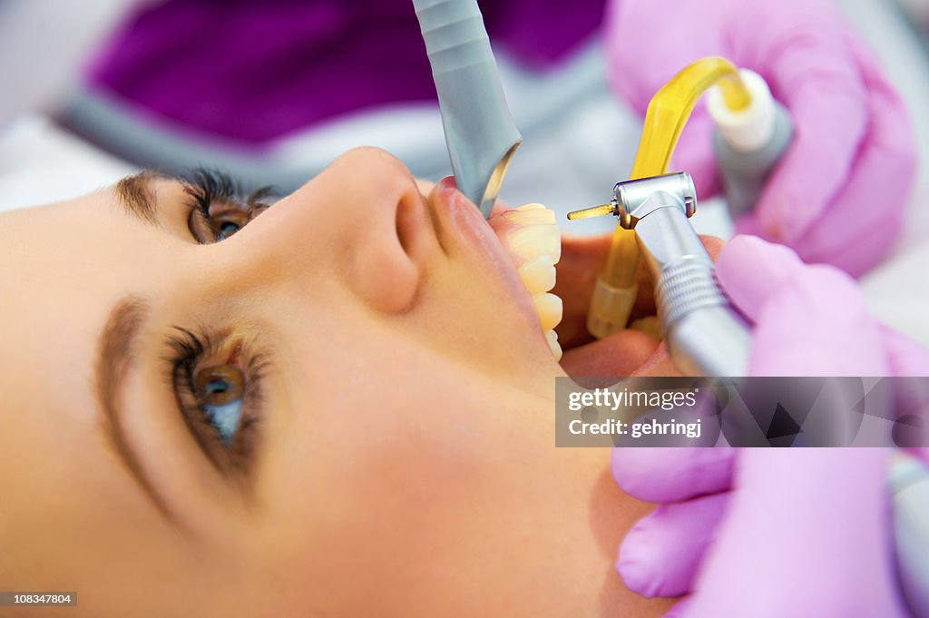 Visit at the dentist's surgery