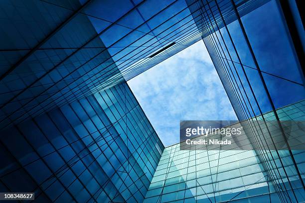 modern glass architecture - building exterior stock pictures, royalty-free photos & images
