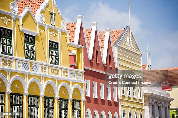 buildings in willemstad, curacao, antilles - willemstad stock pictures, royalty-free photos & images