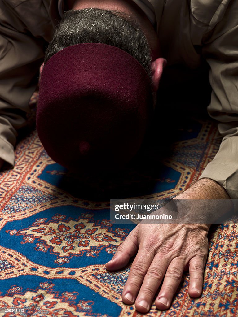 Muslim man praying