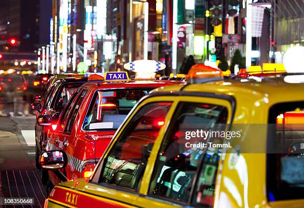 taxi, japão - taxi - fotografias e filmes do acervo