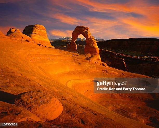 arches national park - delicate arch stock pictures, royalty-free photos & images