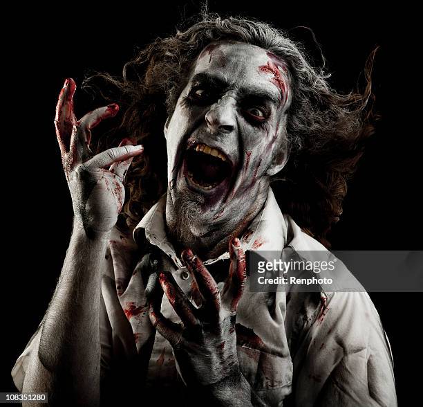zombie - halloween zombie makeup imagens e fotografias de stock