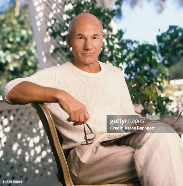 Actor Patrick Stewart poses for a portrait in October 1988 in Los Angeles, California.