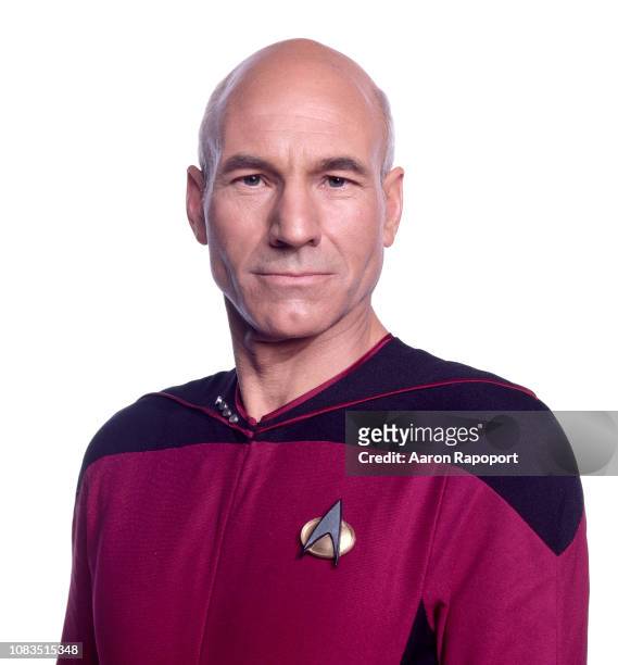 Actor Patrick Stewart poses for a portrait in October 1987 in Los Angeles, California.