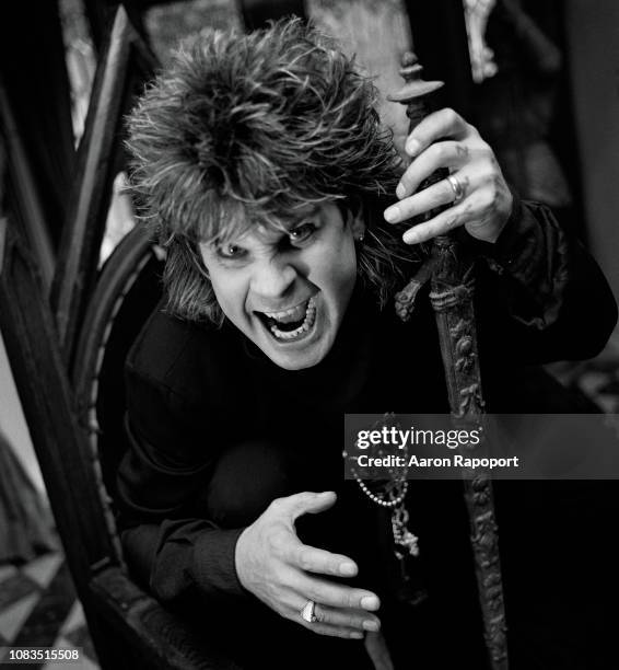 Rock and roll legend Ozzy Osbourne poses for a portrait in Los Angeles, California.