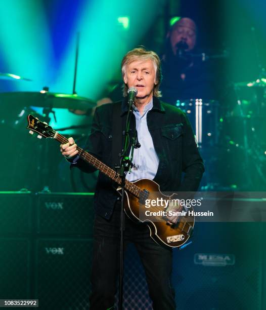 Paul McCartney performs live at The O2 Arena on December 16, 2018 in London, England.