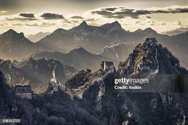 the great wall of china - mutianyu stock pictures, royalty-free photos & images