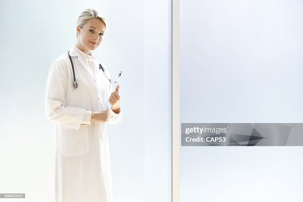 Female Doctor At The Hospital