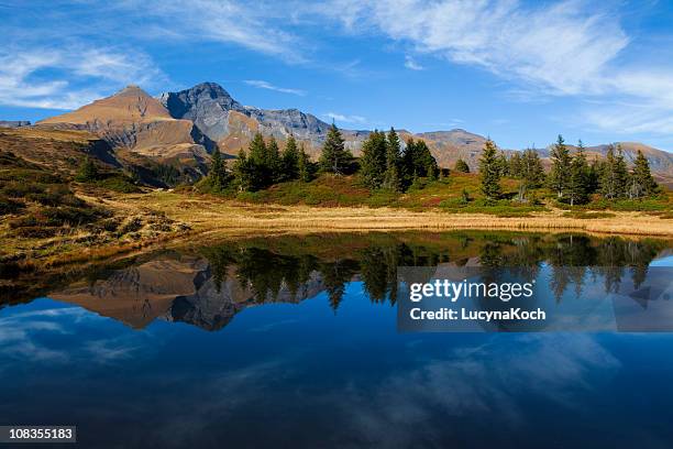 berge und den see - bergsee stock-fotos und bilder