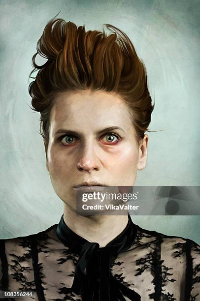 crazy lady - psychotic stock pictures, royalty-free photos & images