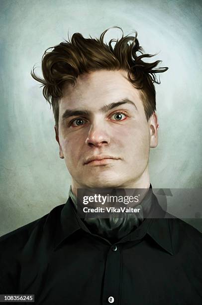 crazy young man - psychotic stock pictures, royalty-free photos & images