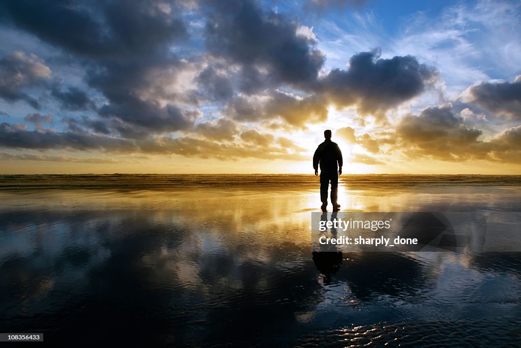 XXL solitude beach silhouette