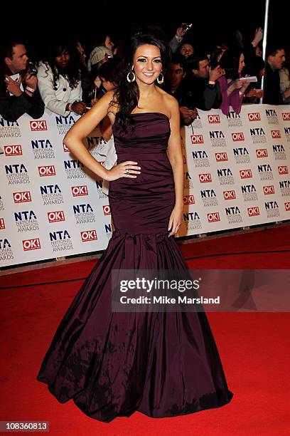 Actress Michelle Keegan attends the The National Television Awards at the O2 Arena on January 26, 2011 in London, England.